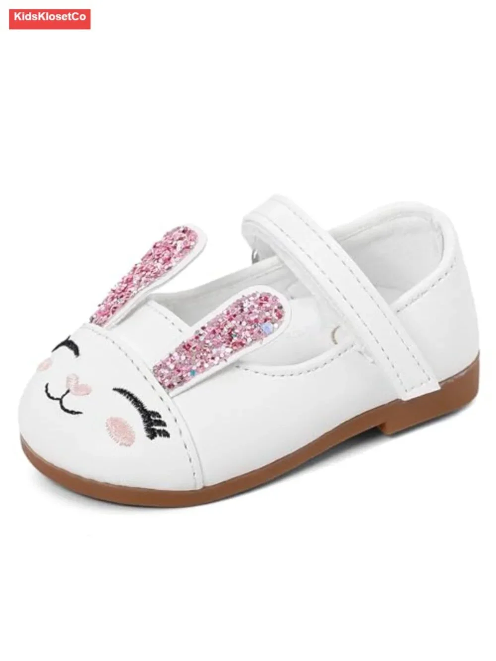 Baby Girls Sequin Mary Jane Flats Anti Slip Princess Dress Shoes